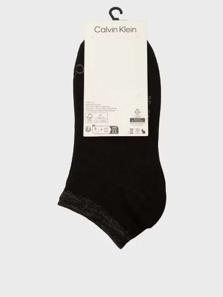 Носки Calvin Klein с лого черные