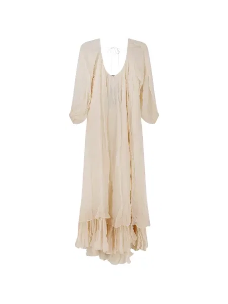 Rochie maxi Mes Demoiselles cu volane