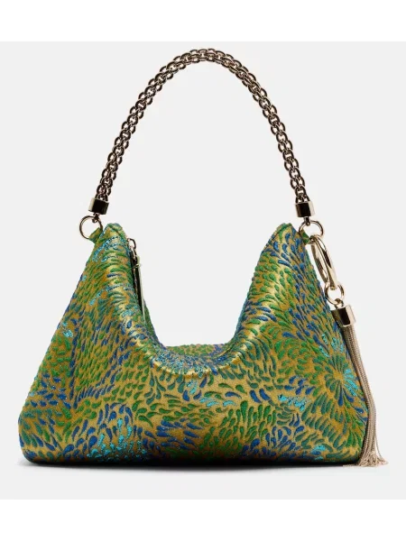 Shopper kabelka Jimmy Choo zelená