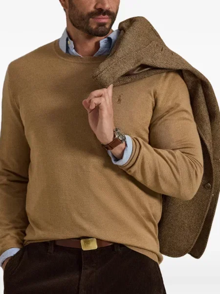 Gulerat șosete Polo Ralph Lauren de lână cu dungi negru