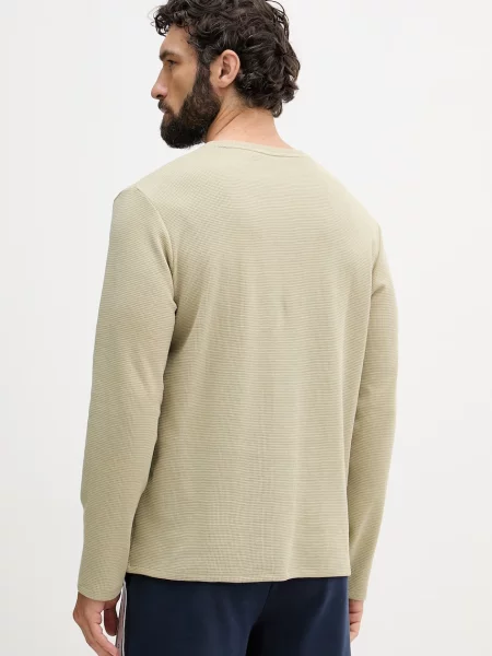 BOSS BLACK Top de pijama Waffle verde