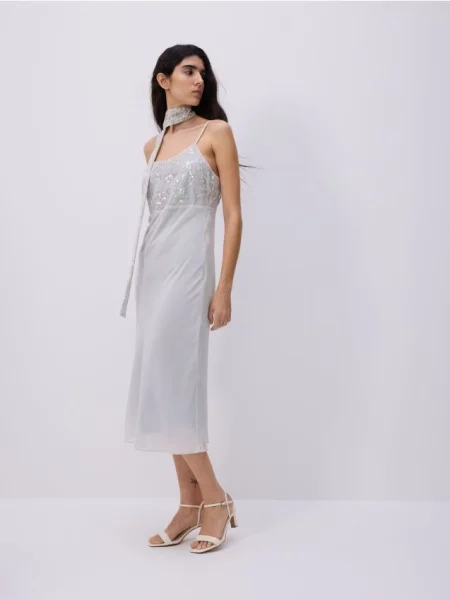 Rochie Reserved de costum turcoaz