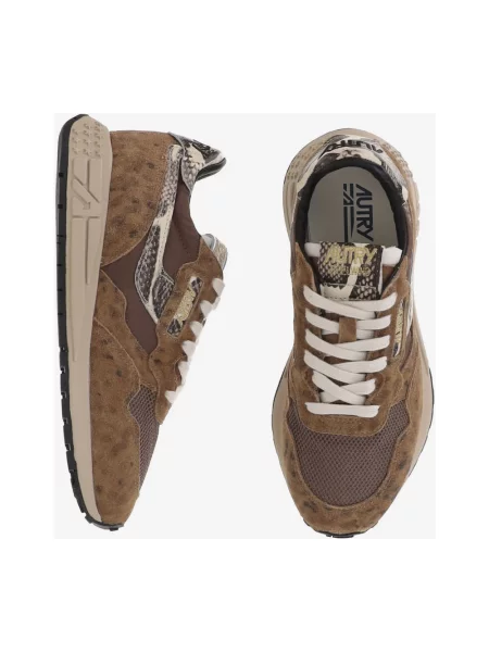 Sneakersy Autry skórzane brązowe