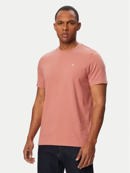 Тениска Calvin Klein Jeans оранжево