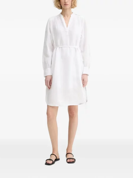 Cu centură lung rochie mini Marc O'polo alb