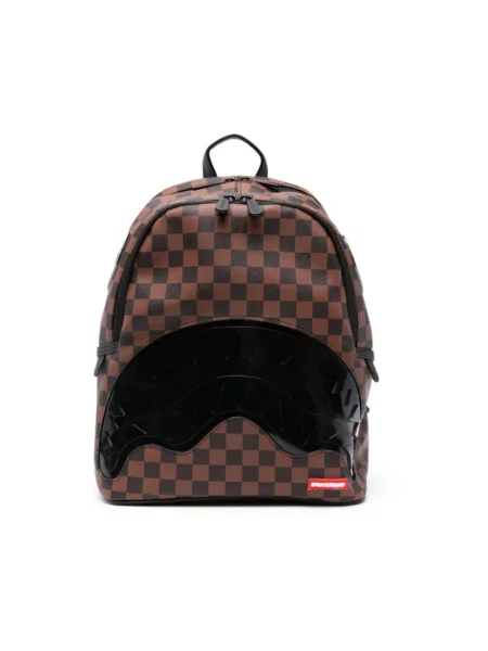 Torba Sprayground w kratę brązowa