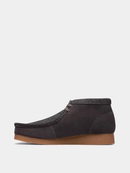 Замшевые ботинки Clarks серые