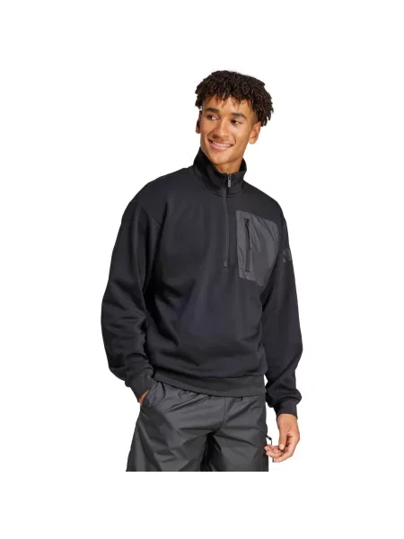 Bluza adidas City Escape Fleece Half-Zip GD czarna