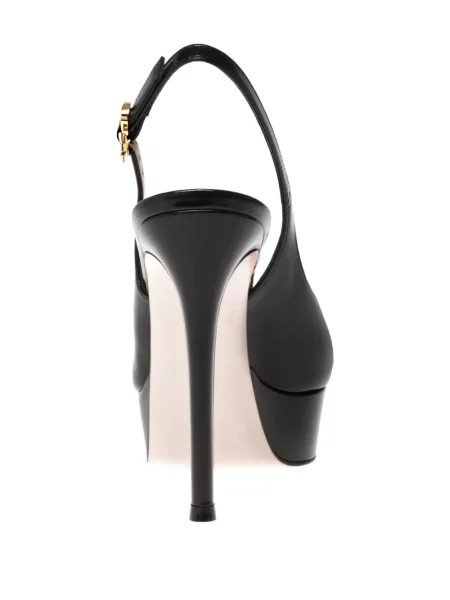 Pantofi cu toc Gianvito Rossi cu platformă negru