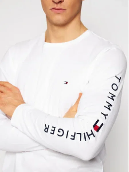 Hosszú póló Tommy Hilfiger fehér