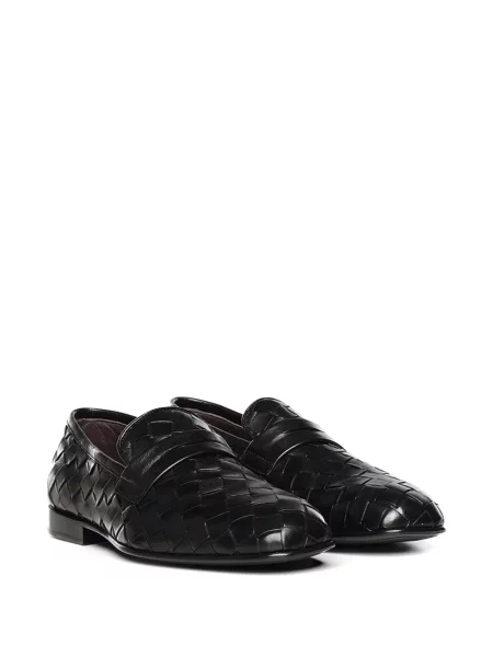 Pantofi loafer Galliano din piele negru