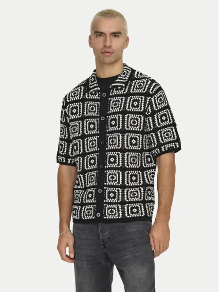Only & Sons Риза Bart черен