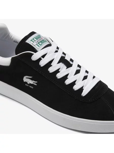 Замшевые кроссовки Lacoste черные