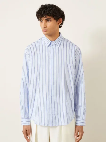 Jacquemus Košile La Chemise Simon Modern Fit tmavě modrá