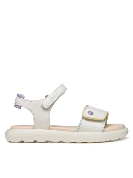 Otroški sandali Geox SANDAL PUFFYPOP bela