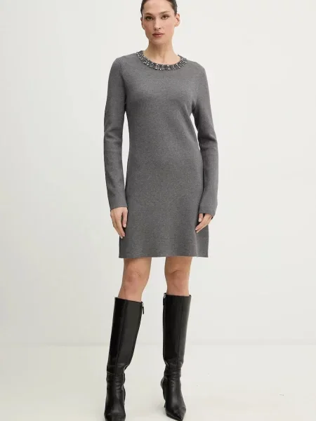 Сукня Morgan mini розкльошена RMCHO сірий