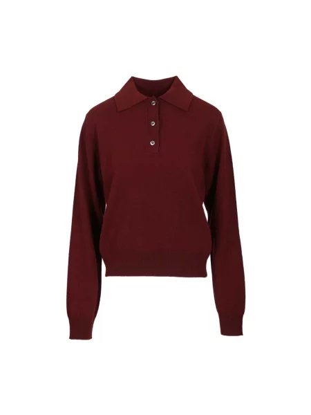Koszulka polo Maison Margiela wełniana czerwona
