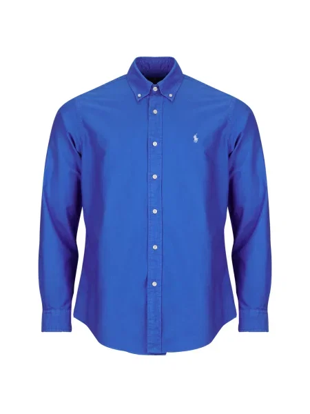 Oxford Polo Ralph Lauren din țesătură twill albastru