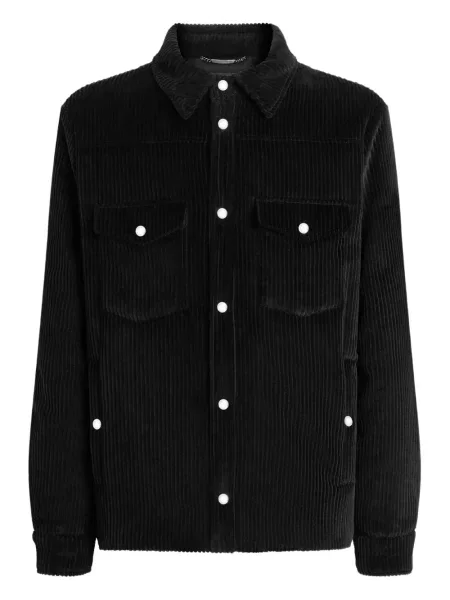 Geacă Dolce & Gabbana de catifea cord negru