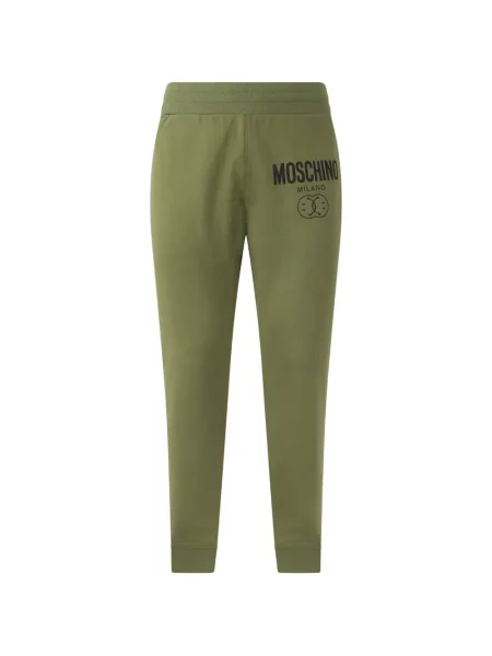 Pantaloni Moschino cu imagine alergare verde