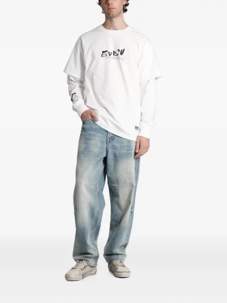 Tricou Evisu cu imagine alb