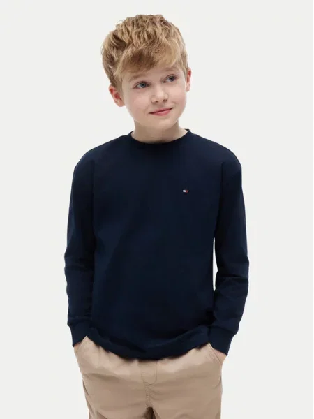 Tommy Hilfiger Tričko S Dlouhým Rukávem tmavě modrá