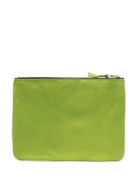 Iš natūralios odos piniginė Comme Des Garçons Wallet žalia