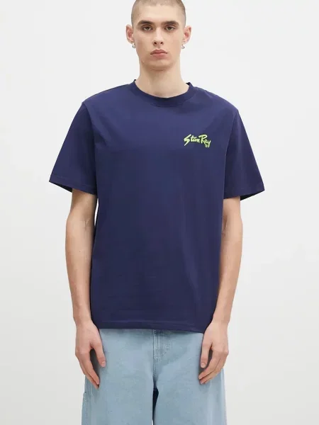 Stan Ray t-shirt granatowy z nadrukiem