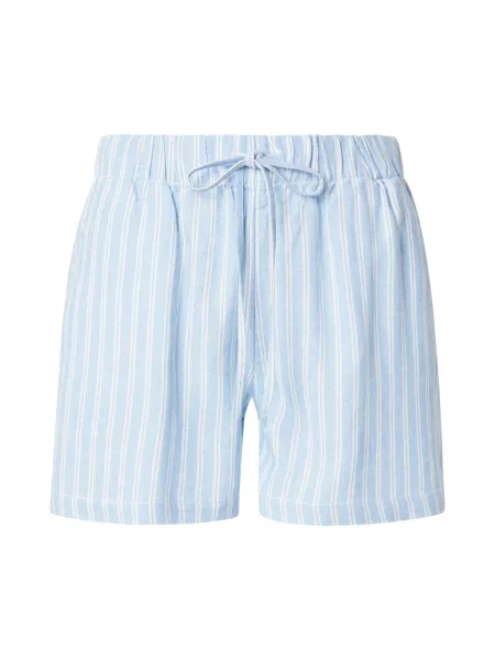 ONLY Pantaloni ONLCARO albastru deschis alb