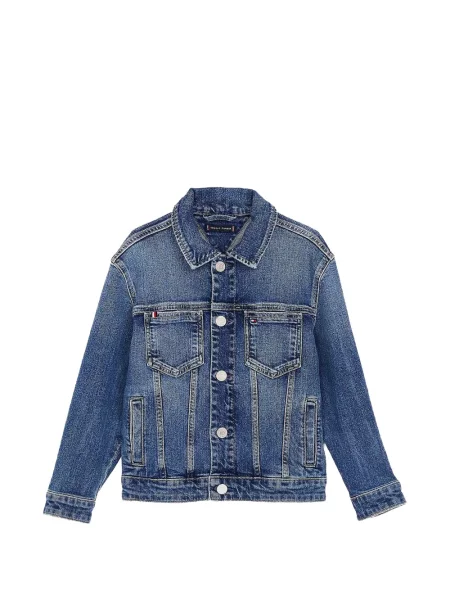 Kurtka jeansowa dziecięca Tommy Hilfiger niebieska