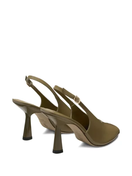 Pantofi cu toc Stuart Weitzman slingback verde