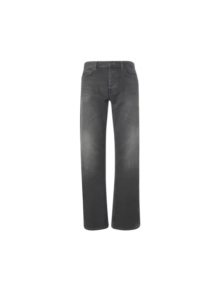 Jeansy Emporio Armani z 5 kieszeniami szare