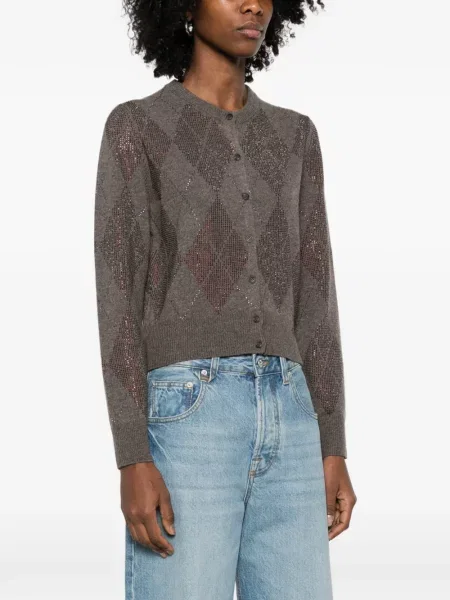 Cardigan Alexander Wang de cristal maro