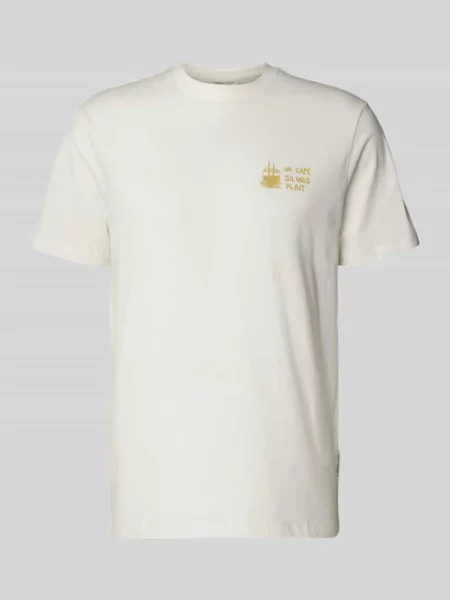 T-shirt z nadrukiem z motywem model ØRSLEV' Casual Friday biała