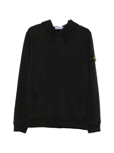 Hanorac cu glugă Stone Island cu strasuri negru