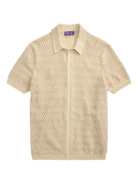 Krátká košile Ralph Lauren Purple Label fialová