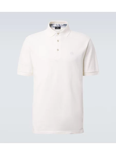 Tricou polo Etro alb