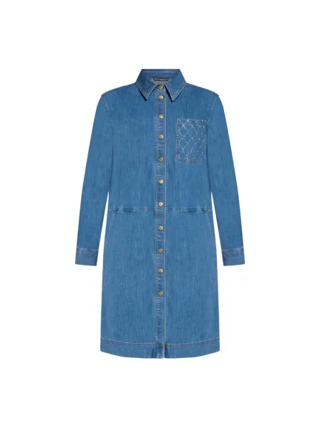 Sukienka koszulowa Betty Barclay garniturowa niebieska