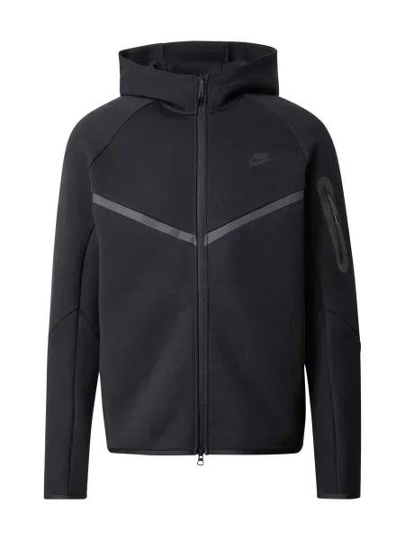 Nike Sportswear Hanorac TECH FLEECE gri închis negru