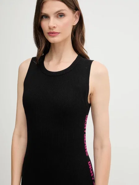 Платье миди Dkny черное