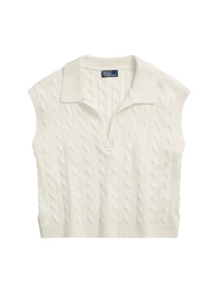 Sweter Ralph Lauren wełniany biały