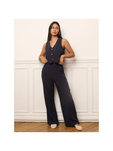 Pantaloni La Modeuse albastru