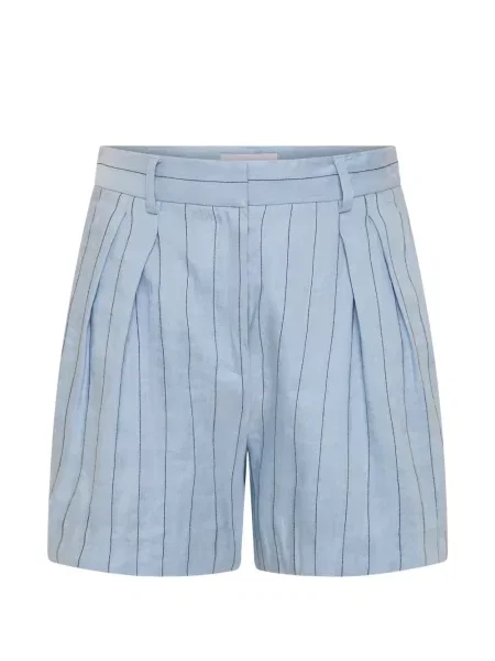 Szorty Rebecca Vallance w paski plisowane niebieskie