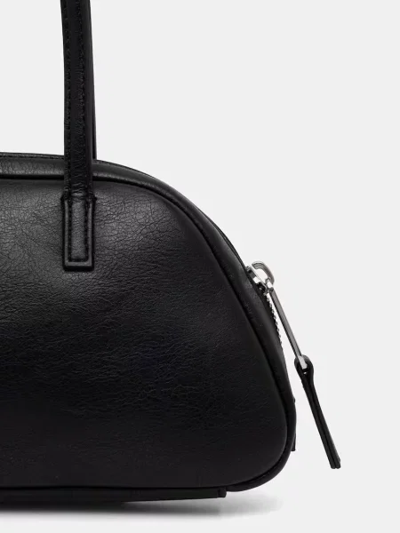 Tommy Jeans torebka bagietka z imitacji skóry czarna