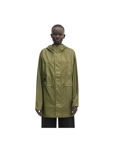Rains parka Bold Long Jacket W3 przejściowa zielony