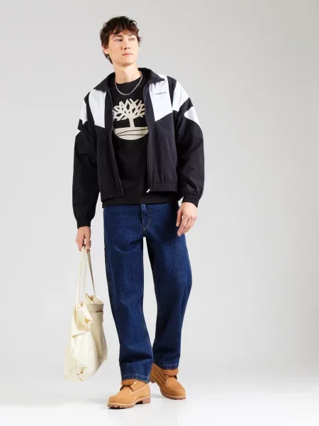 TIMBERLAND Tričko Northwood Tree čierna biela