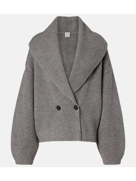 Kardigan Toteme wełniany szary