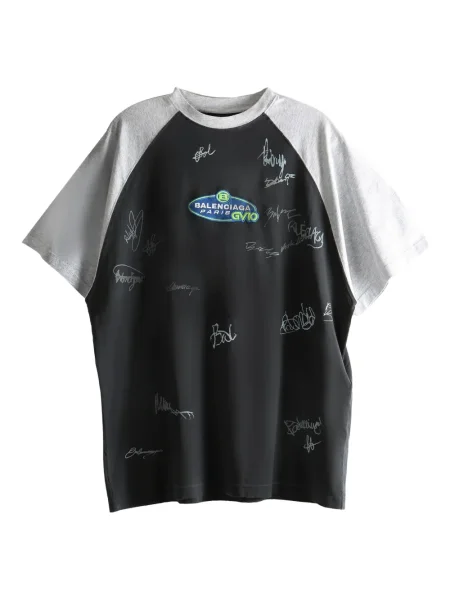 Tricou Balenciaga cu imagine negru