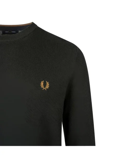 Пуловер Fred Perry бродиран зелено