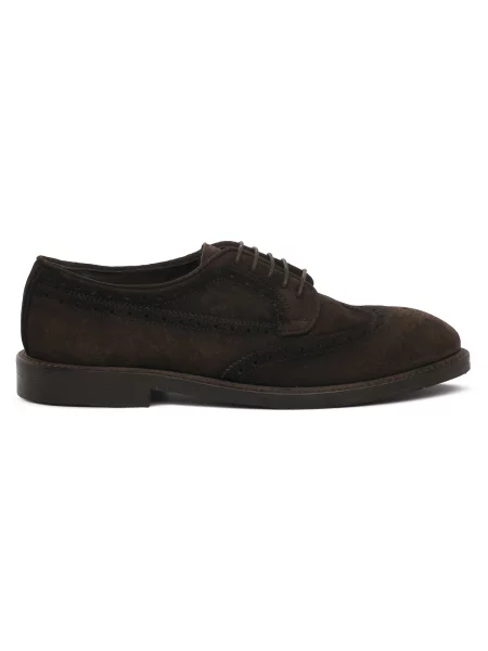 Pantofi Luca Rossi din piele de căprioară maro
